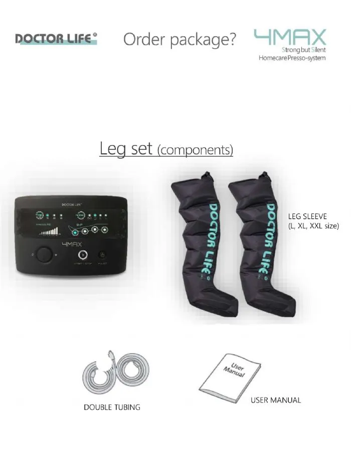 Doctor Life 4MAX Kompresyon Lenf Ödem Cihazı - görsel 2