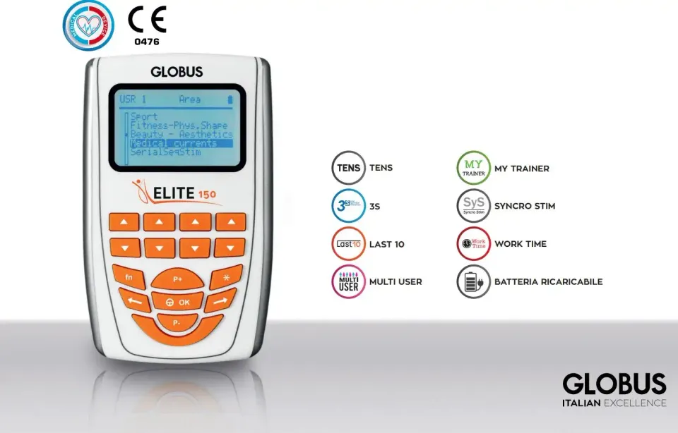Globus Elite 150 4 Kanallı Tens Ems Kombine Cihaz - görsel 2