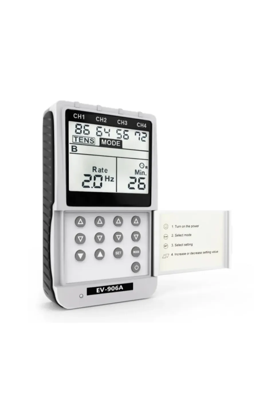 Everyway EV-906A Dijital Tens Ems 4 Kanallı Kas Stimülatörü - görsel 2